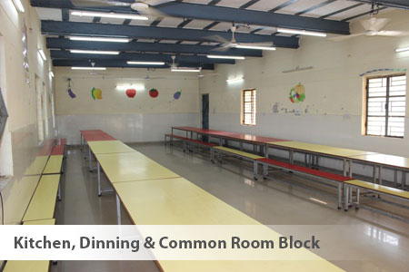 Kitchen, Dinning & Common Room Block